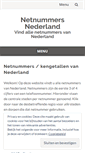 Mobile Screenshot of netnummersnederland.nl